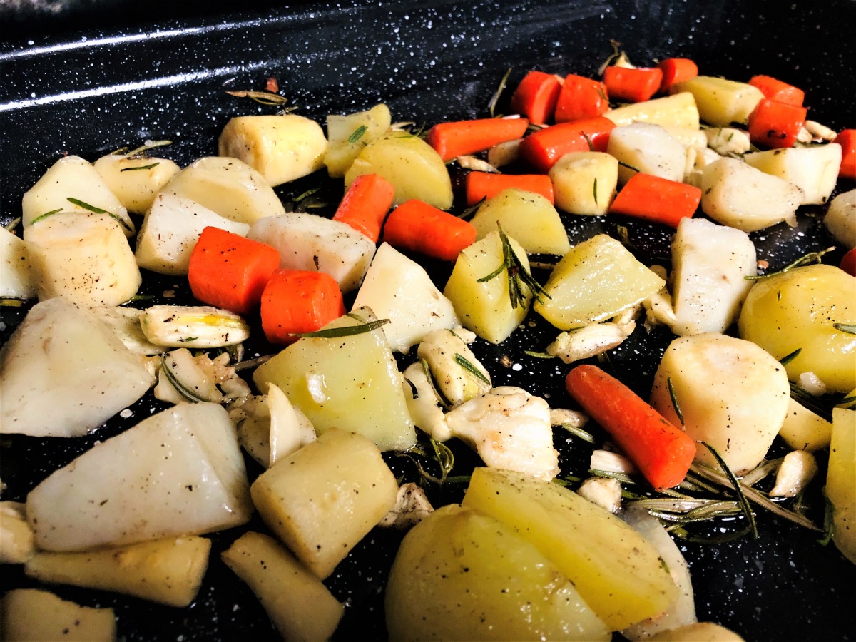 Roasted Potatoes, Parsnips and Carrots image
